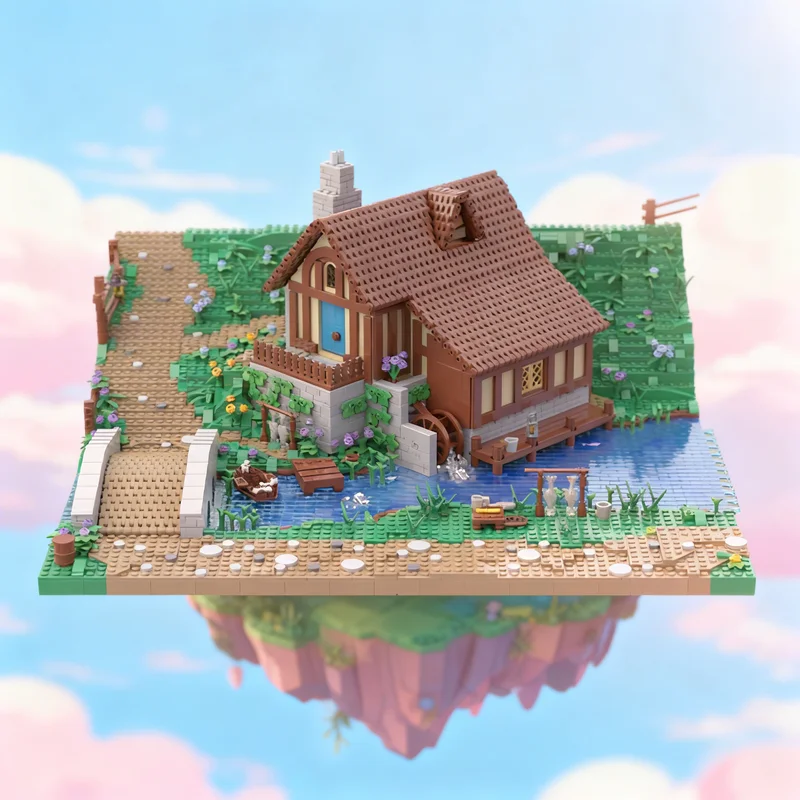 

4929pcs MOC Hobbiton Section 4 Hobbit Lord Rings Model Building Blocks Creative Gift DIY Display Decor Adult Premium Kids Desk