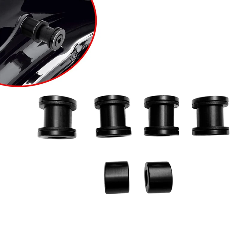 

Black Four Point Docking Hardware Kit Quick Release Sissy Bar Luggage Rack for Harley Touring Street Glide Electra 2009-2024