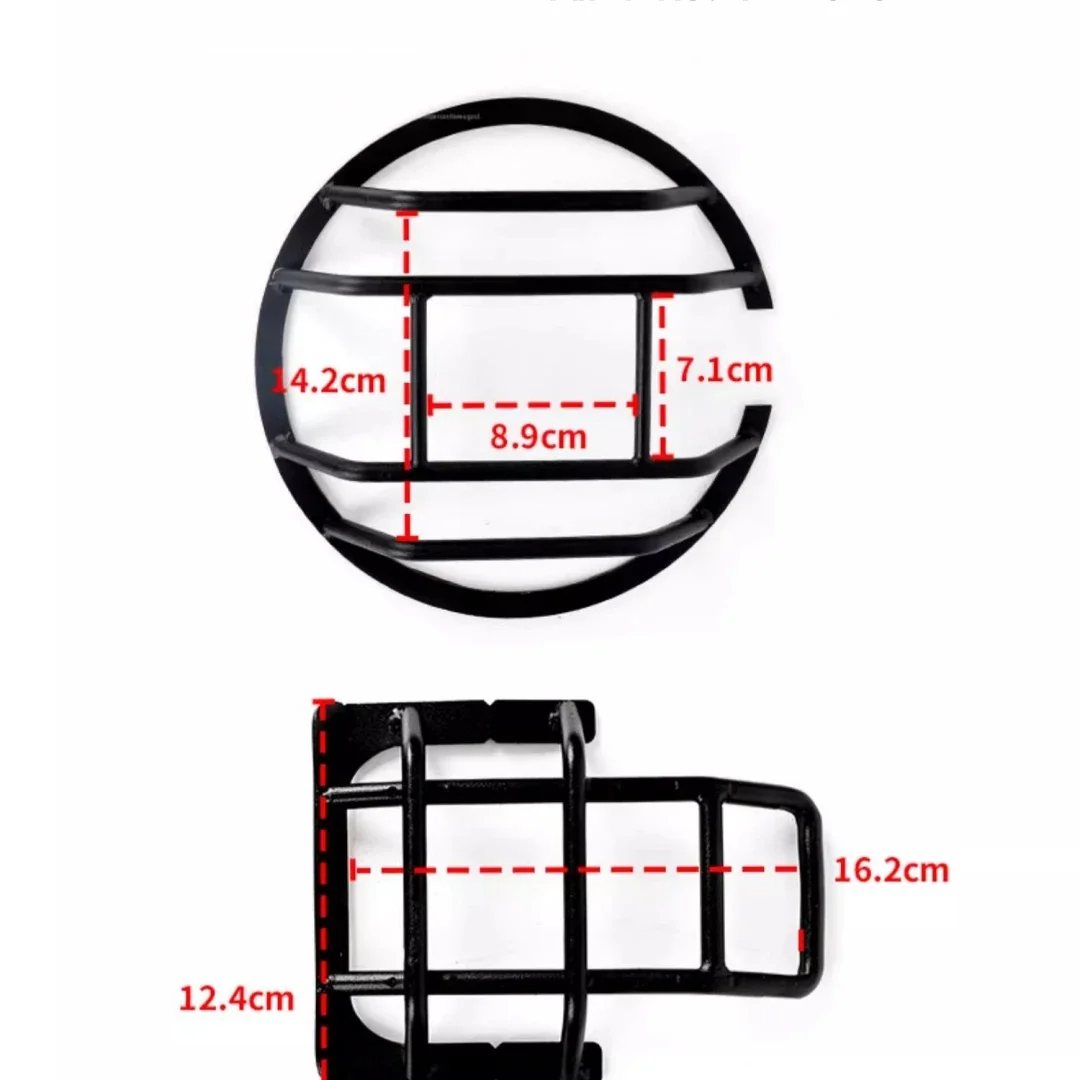 Farol Frame Taillight Cover para Tanque 300, Fog Lamp Frame, liga de alumínio, fibra de carbono, ABS Body Kit, Auto Acessórios