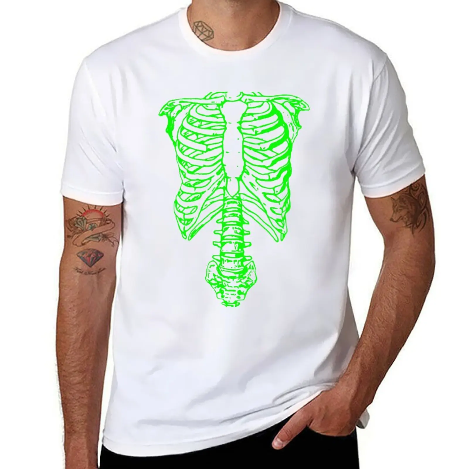 

Spinal Tap: Nigel's Green Skeleton T-Shirt t shirts for man cotton soft t shirts for man cotton funny T-Shirt