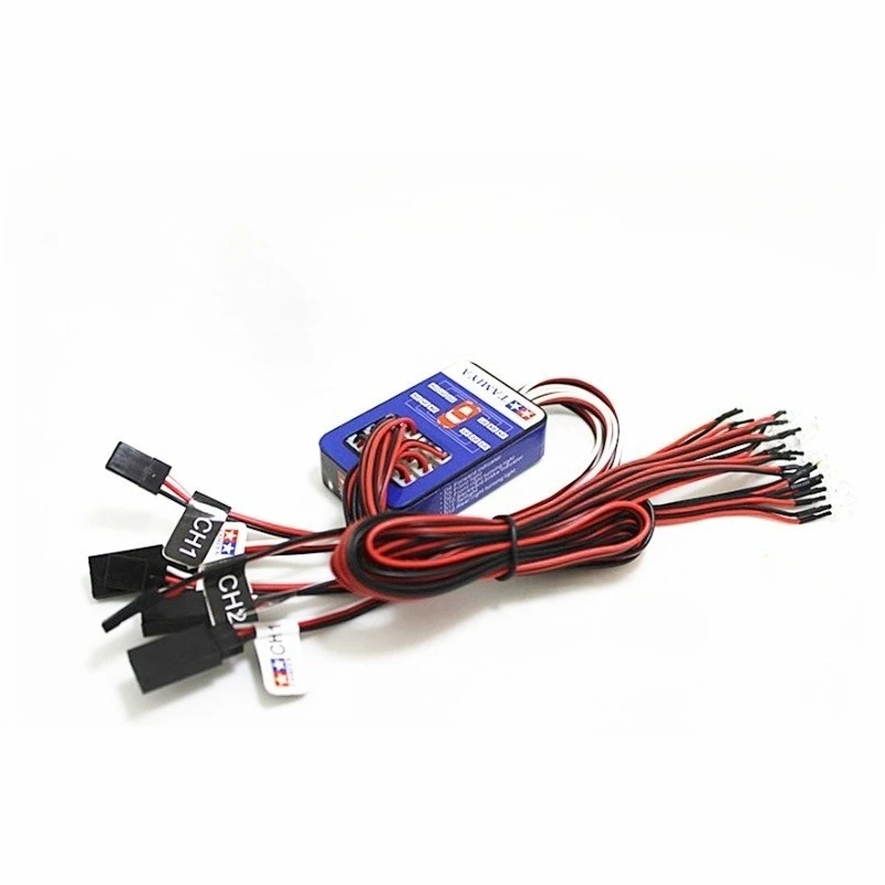 

Model car linkage light set Tamiya TAMIYA simulation lights, steering, braking, intelligent model linkage 12 lights