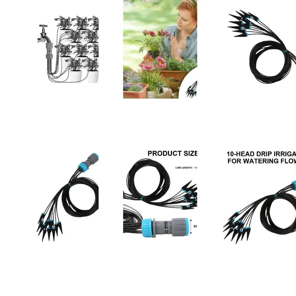 Garden Watering Irrigation Kits Systems with 10 Adjustable Drippers for Home Use high quality