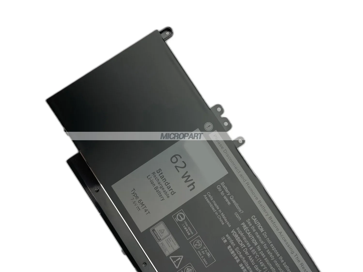 Batterie de secours alimentée Wh 6MT4T pour ordinateur portable, batterie de rechange pour Dell Latitude E5450, Latitude E5470, Latitude E5550, longue durée de vie de la batterie, 7.6V