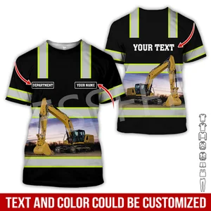 Cosplay Crane Equipment -Betreiber, Baggerarbeiter, Retro, Harajuku 3dprint, Streetwear T -Shirts, Kurzärmele, x1, x1 11 Hauptverkaufshirt X1 - №7