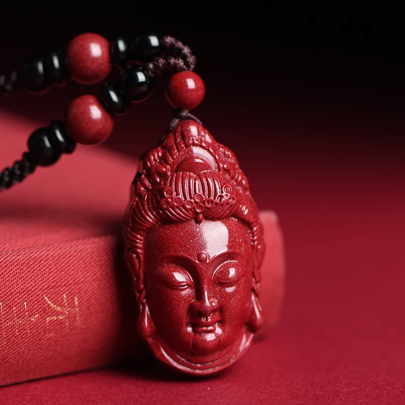 

Подвеска Cinnabar Ping Guanyin благоприятная для мужчин и женщин