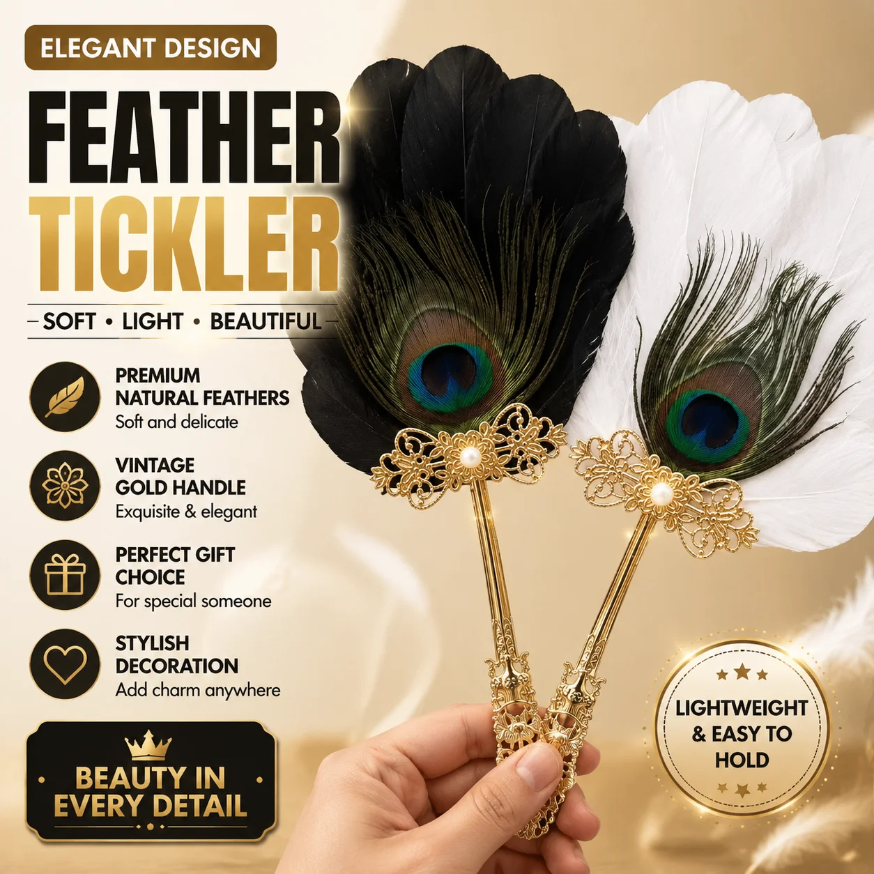 Peacock Feather Fan, Ancient-Style Hanfu, Cheongsam Accessories, New Chinese-Style Retro Folding Fan, Dance, Catwalk, Photo Prop