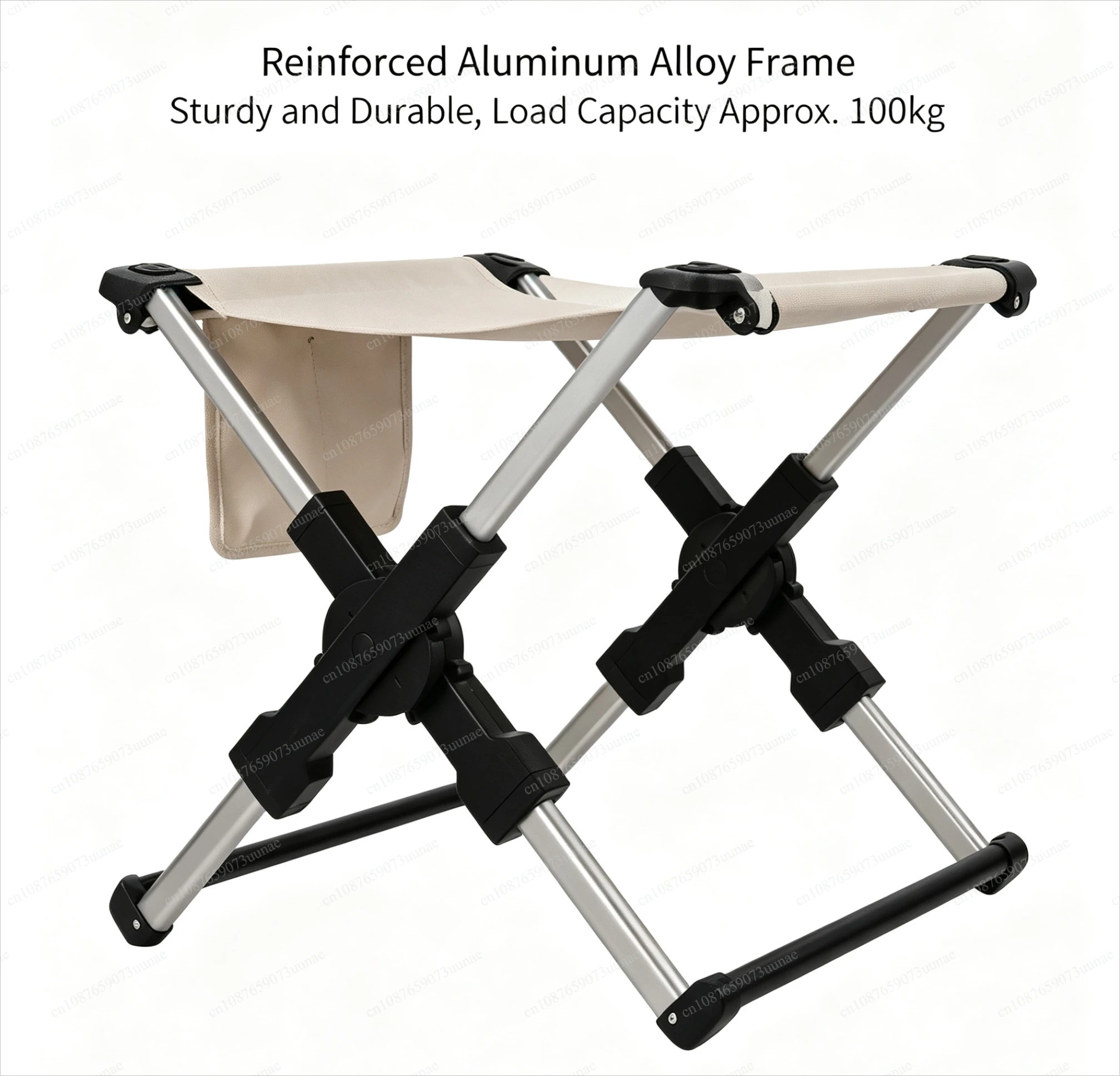 Aluminum Alloy Outdoor Camping Chair, Portable Beach Fishing Leisure Seat for Travel Hiking Picnic Outdoor Activities