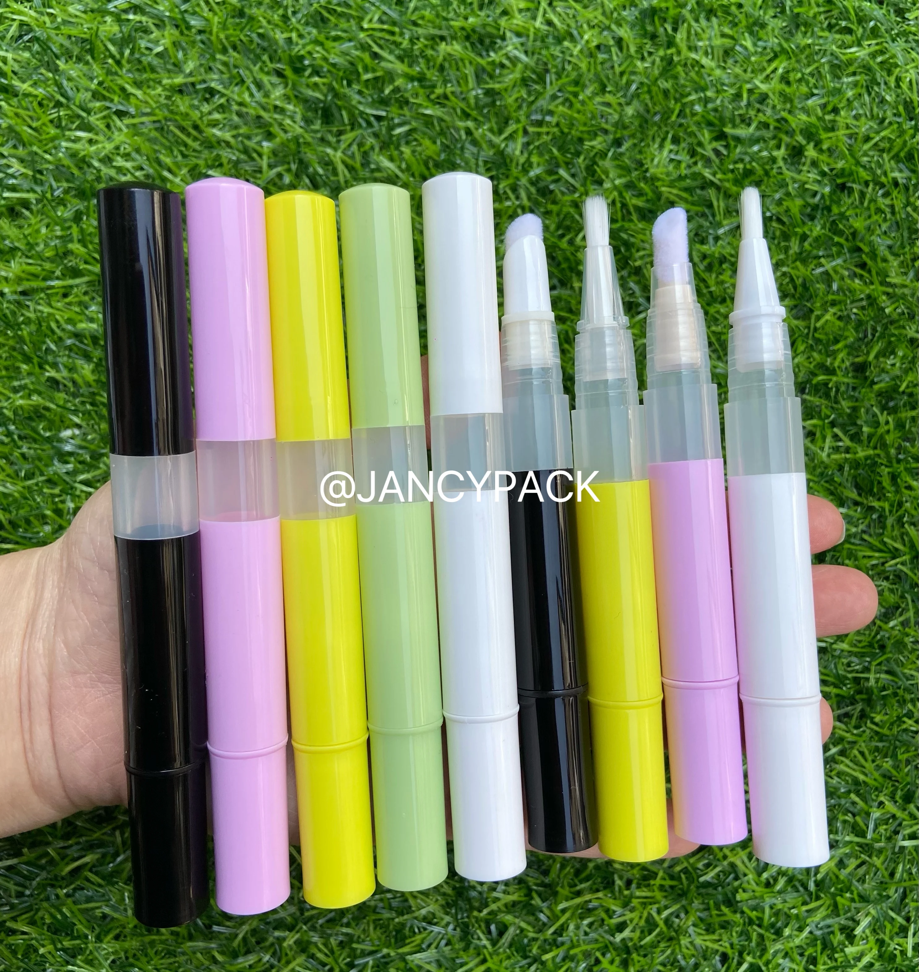 3ML Colorful Twist Pens Empty Nail Oil Pen with Brush Pink White Empty Cuticle Oil Pen Cosmetic Container Makeup Accessories