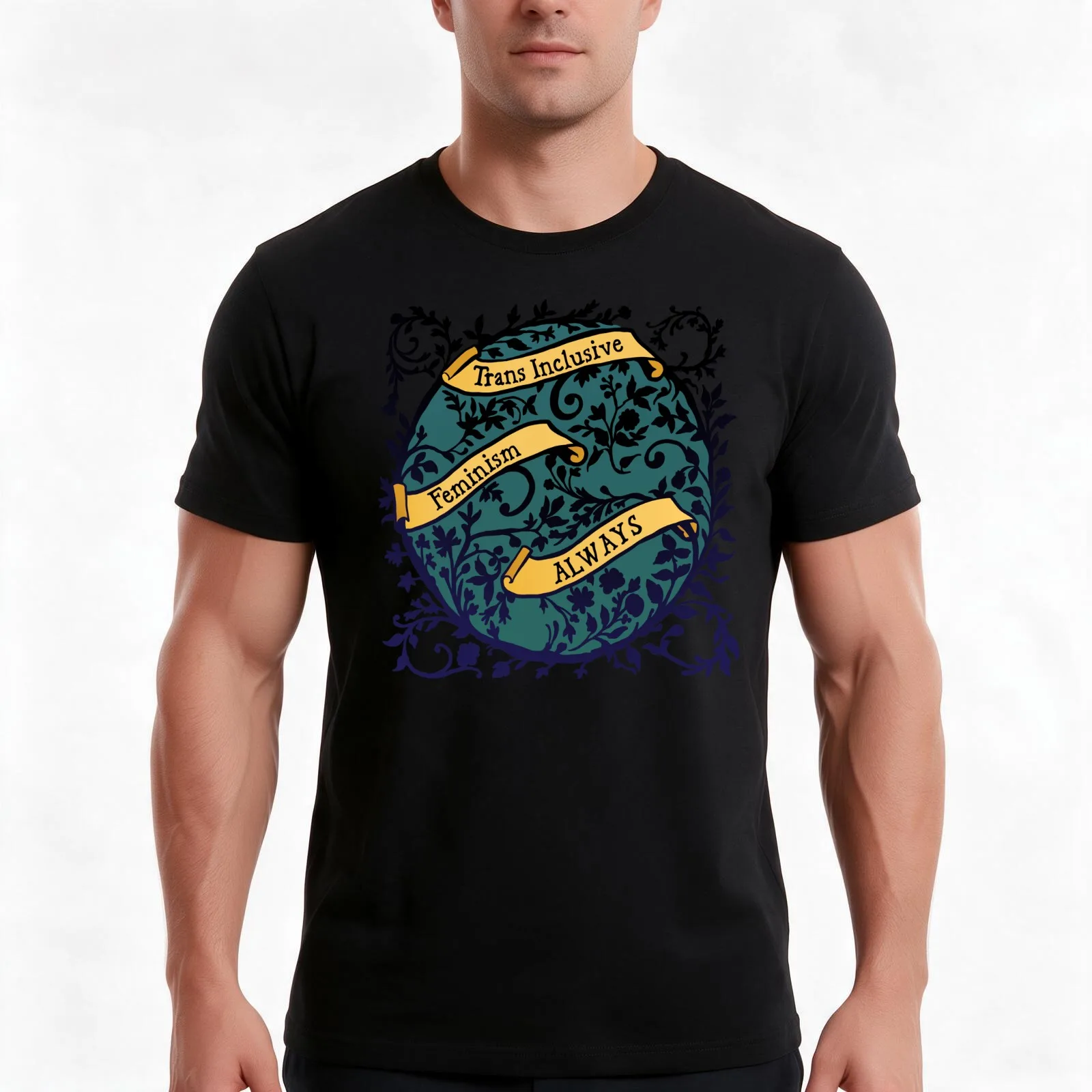 Trans Inclusive Feminism Always T-Shirt, Summer Casual Cotton Tee, Oversized Streetwear Tops, Vintage Graphic Print, 100% Cotton