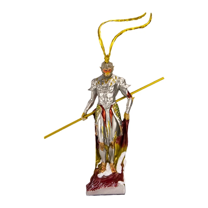 Wukongs Doll, Black Myth Wukong Statue,Monkey King Action Figure, Monkey Ornaments Sculpture Office Bedroom Decoration