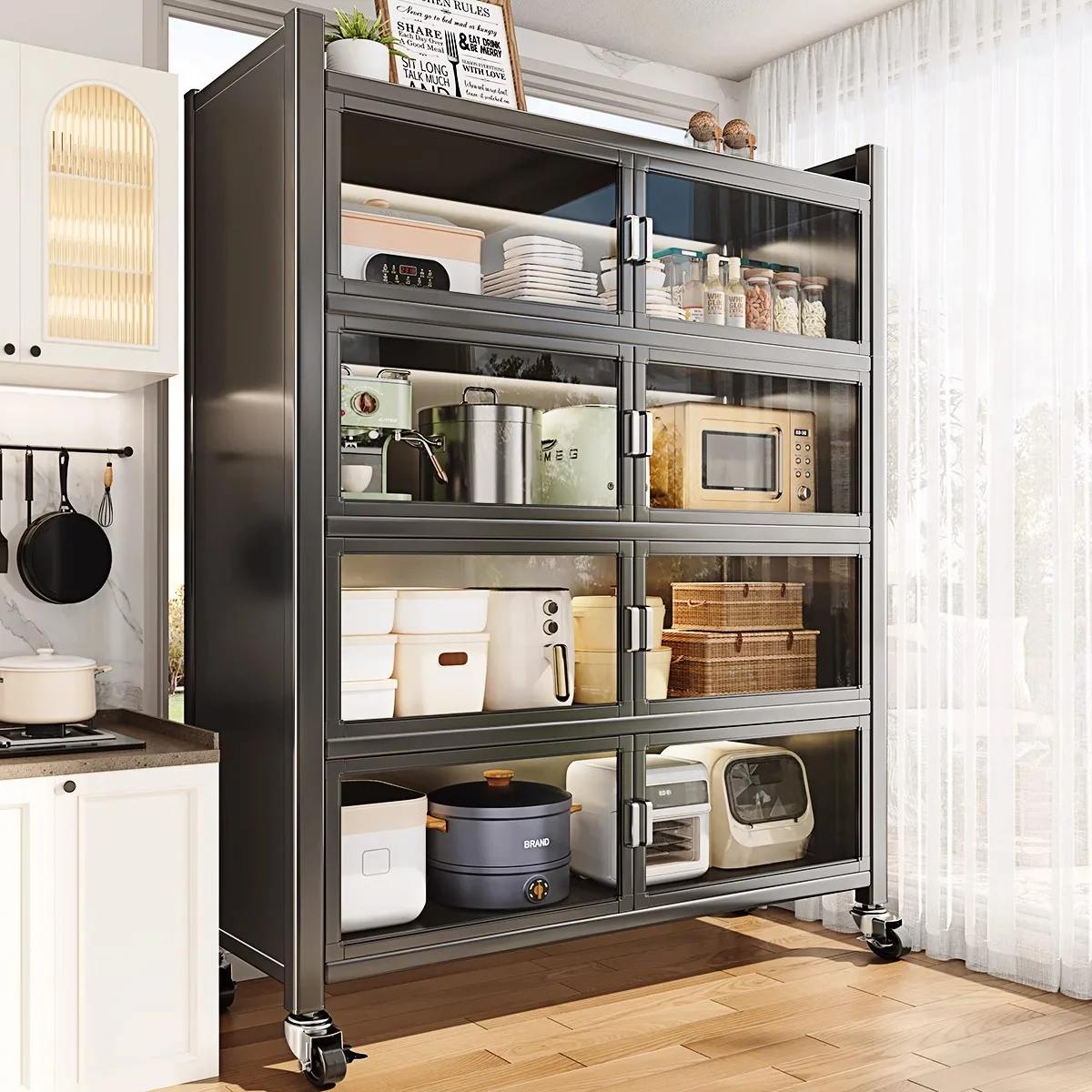 Storage Cabinet Multi-layer Floor Shelf Household