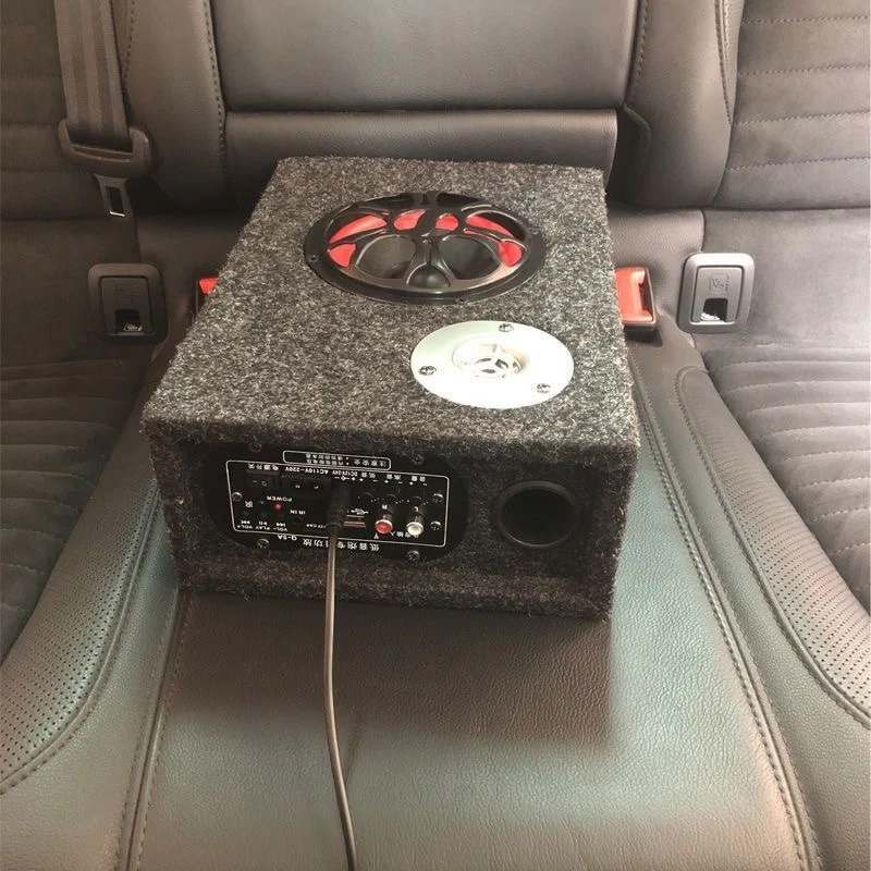 

5" 6" 8" Square Felt Subwoofer, Bluetooth Car Speaker with USB TF Card Call Function + Accessories