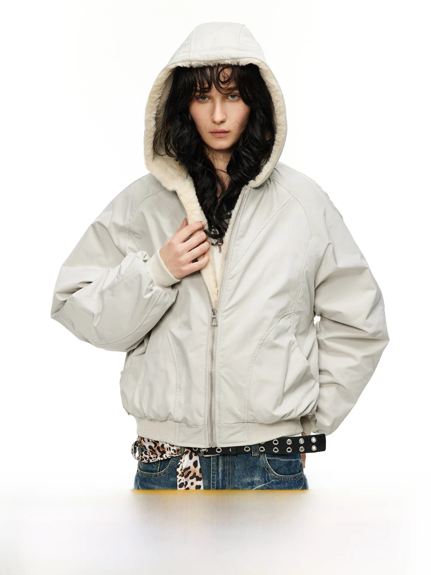 

Мужская утепленная хлопковая куртка с капюшоном, имитация кроличьего меха, Mountain Eagle, зимняя, повседневная, для пар, свободный крой, полиэстер