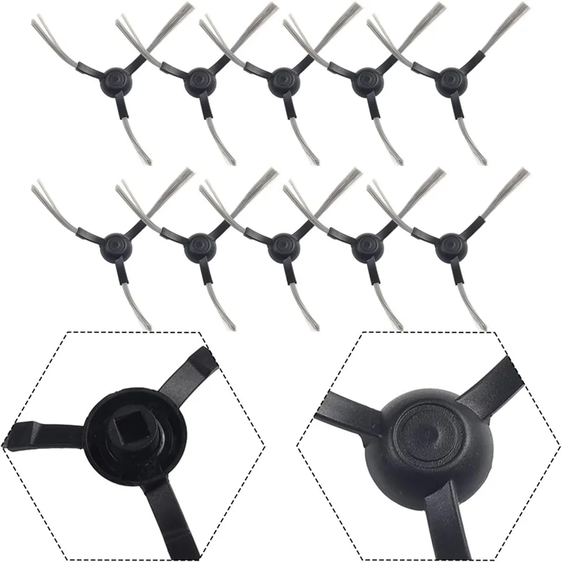 فرش BAAM-Side للمكنسة الكهربائية الروبوتية ZOOZEE Z70، فرشاة بديلة لقطع غيار الفرشاة الجانبية ذات الحافة الزاوية