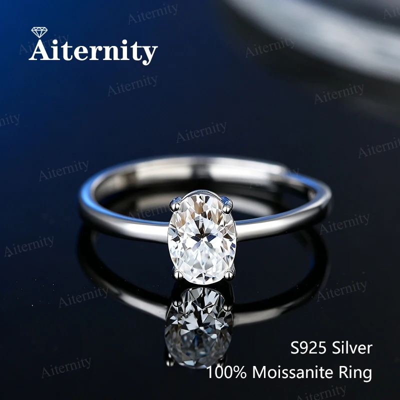 Verstellbarer Radiant-Schliff Moissanit-Ring, Diamanttester-zertifiziert mit GRA-Zertifikat, S925 Sterling Silber Hochzeits- und Bankettring – Detail 9