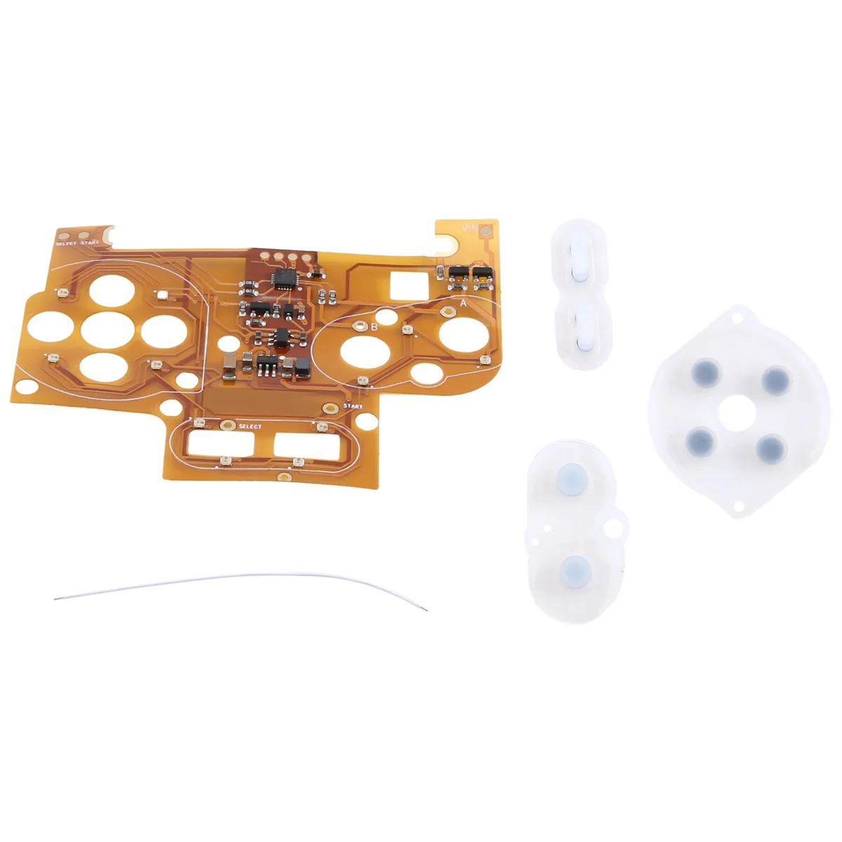 N91R For GBC LED Button Light Kit for GameBoy Color LED Light Ribbon Board DIY Button Light Color Modify Kits