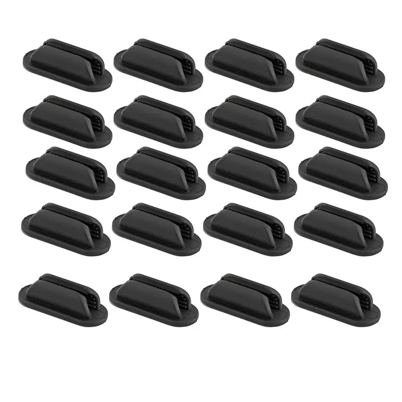 [NEW!】 Flexible Pencil Holder 20 Pack Silicone Adhesive Pen Clips For Desk, Notebook For Classroom, School Loop