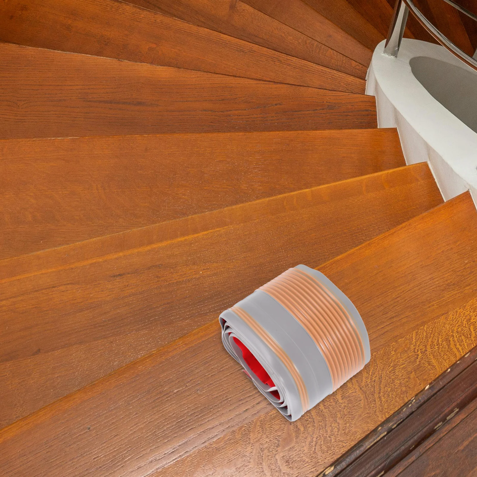 Stair Nosing Protector Anti Slip PVC Stair Trim Indoor Outdoor Safety Edging Non Slip Textured Surface Quick Install Bright