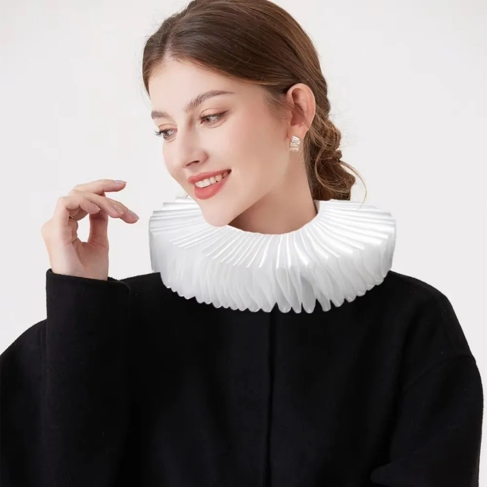 

Ретро рюшами накладной воротник съемный чистый шаль ручной работы дворец аристократический литературный воротник лава свадебные аксессуары