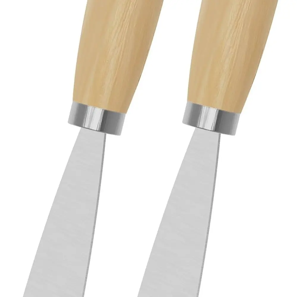 

Шпатель, 2 шт. 1,5-дюймовый металлический скребок, шпаклевочные ножи с деревянной ручкой для гипсокартона, наклеек, обоев, лапков, живописи, кранов