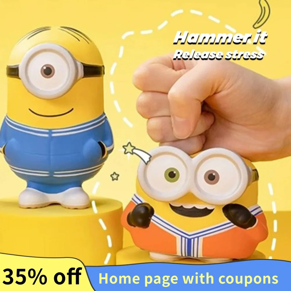 MASDI Minions Trainingsanzug, Quetschspielzeug, Cartoon-Geschenk, PU, langsames Rebound-Spielzeug, 4, niedliche Puppe, Dekompressionsgeschenke