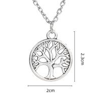 Fashion Retro Charm Life Tree Pendant Necklace For Men Women Gifts Europe And America Personality Peace Tree Ornaments Jewelry