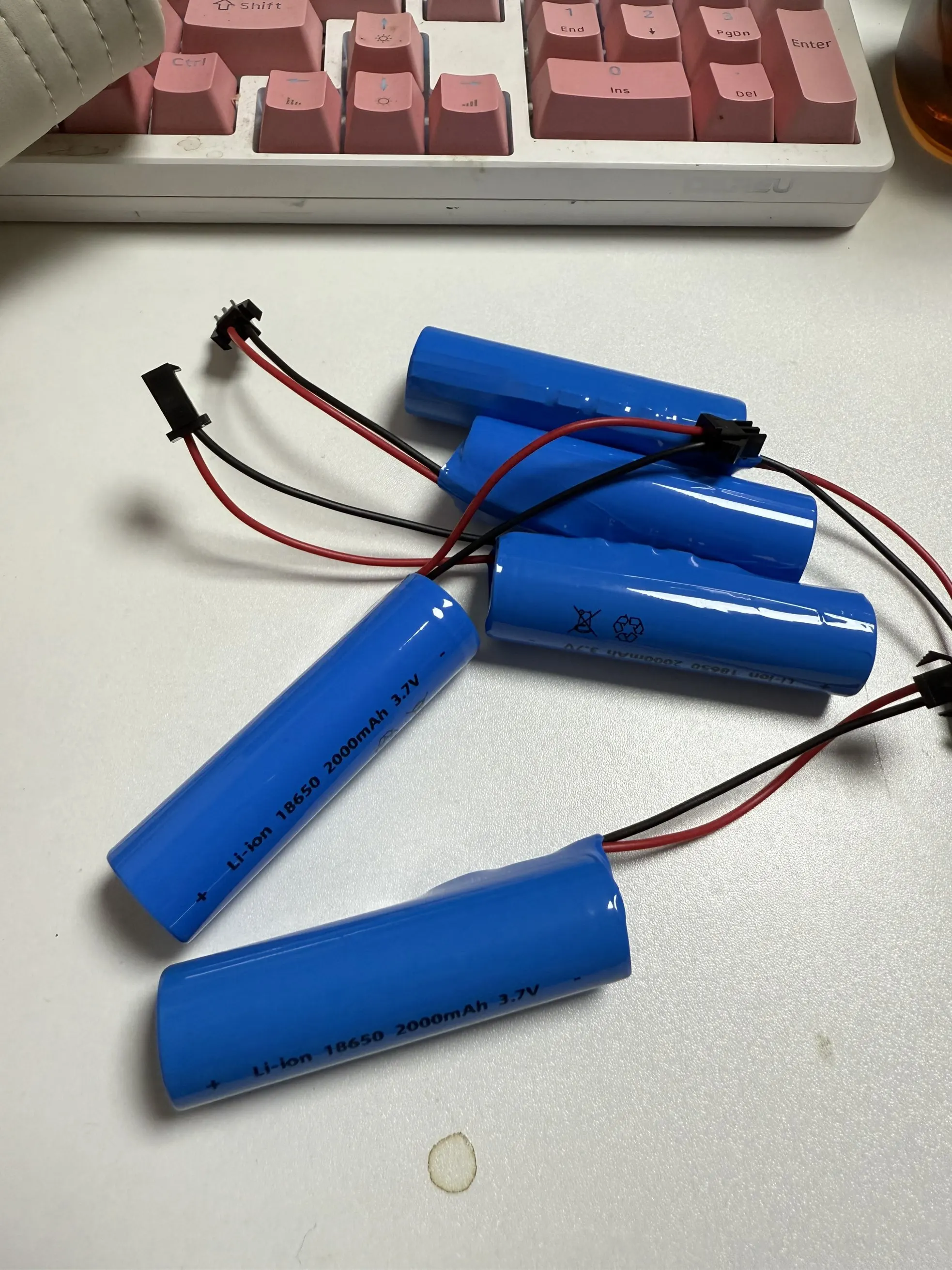 1/2/3/4/5/8/10pcs 18650-SM 3.7V 2000mAh Rechargeable Lithium Battery Pack for Fishing LED Light Bluetooth Speaker Emergency