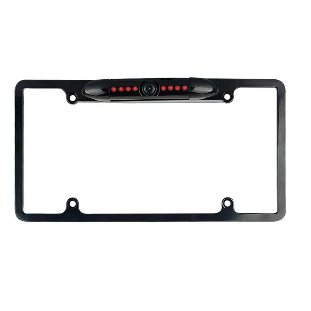 Hidden Car Rear View System Camera Flexible Mounting 8 LED Night Vision IP67K Waterproof Shockproof Parking Assist Kit