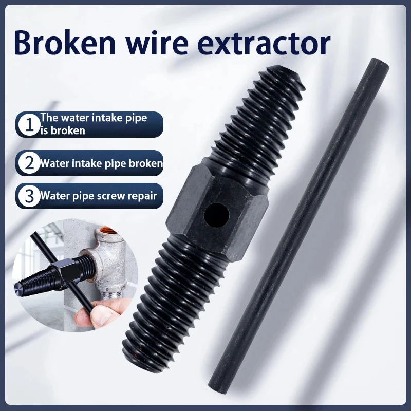 Juego de Extractores de Tornillos Rotos para Grifos y Válvulas, Herramienta de Extracción de Tornillos Dañados en Tuberías de Agua