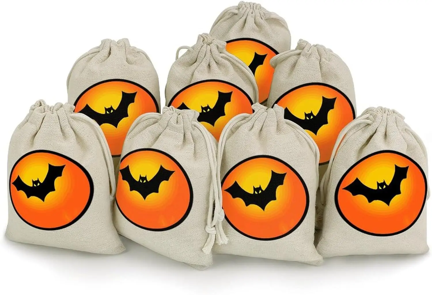 Шнурок из хлопка и льна для Хэллоуина, 13*18 см, конфетное хранение, конфеты, не дарим конфеты, Подарочный пакет для вечеринки