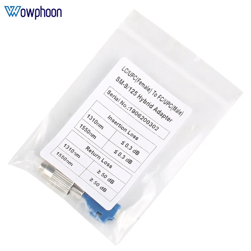 Adaptador FC Fiber Connector, Único adaptador LC, Adaptador Óptico Masculino Feminino, Personalizado