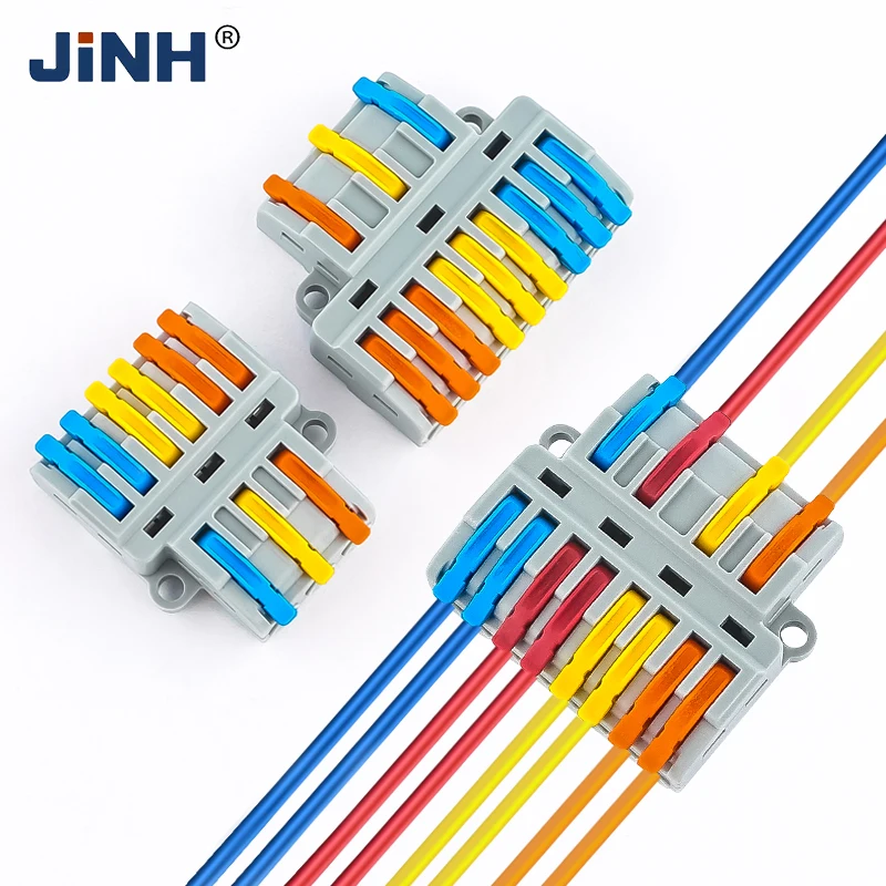 

5-10PCS Multiple Out Push-in Wire Terminal Universal Fast Connect Electrical Connector For Cable Wiring Use