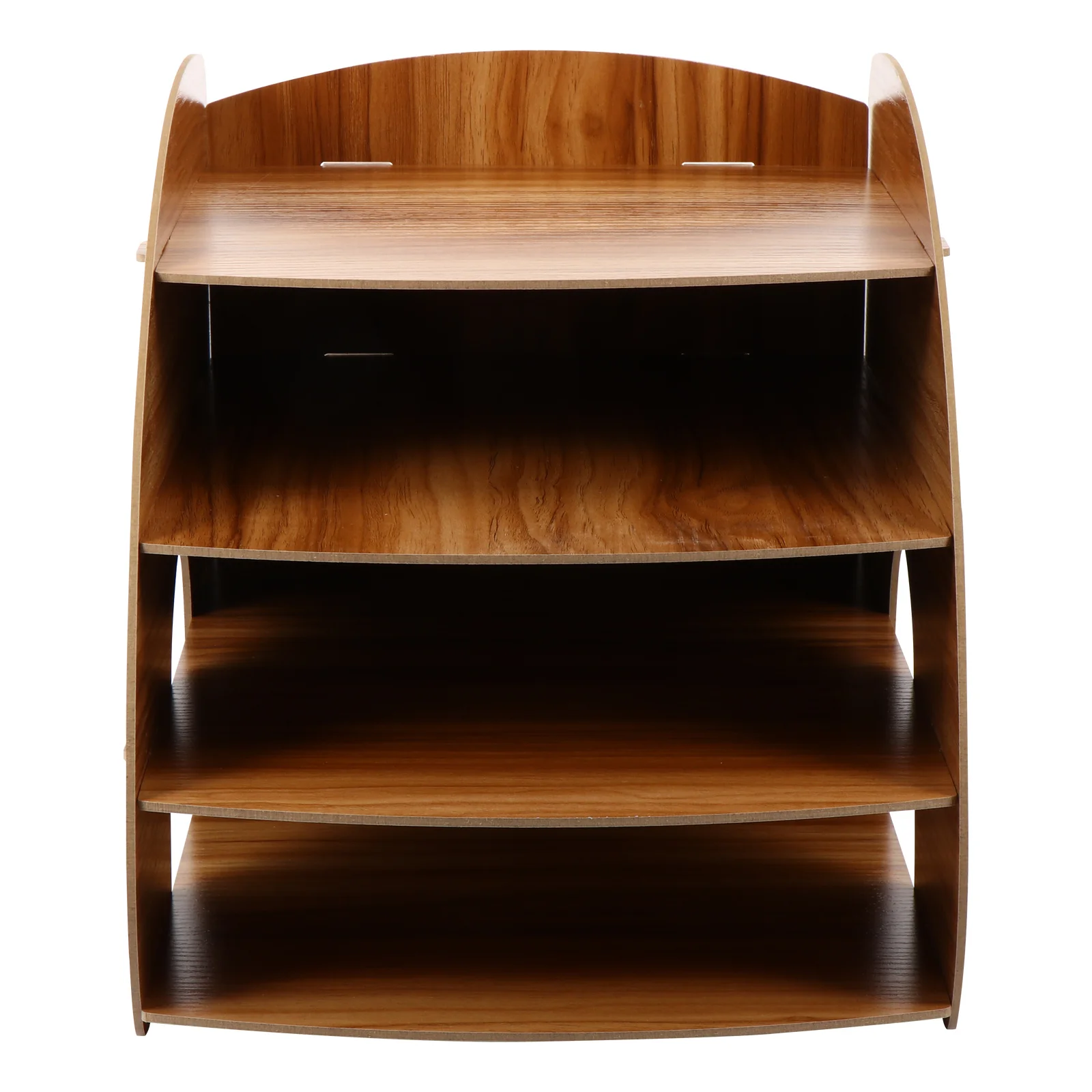 منظم الملفات الخشبي، رف تخزين متعدد الطبقات، منظم مكتب، تصميم حديث، مقاومة للتآكل على السطح الأملس #5