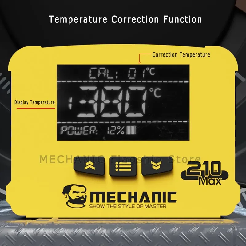 Doppia stazione di saldatura meccanico 210 MAX doppia maniglia ferro elettrico riscaldamento rapido saldatrice C210 punta del saldatore