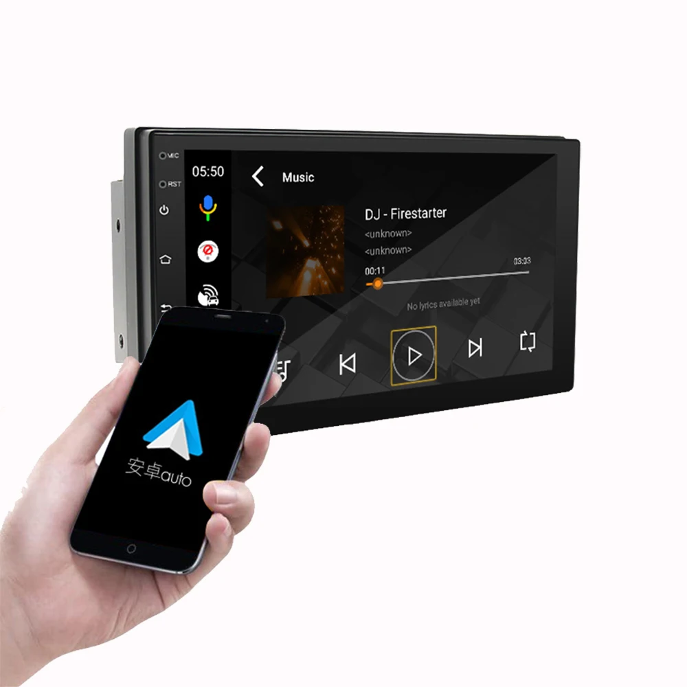 7 بوصة HD LCD تعمل باللمس سيارة ل DVD ستيريو FM الصوت MP5 مشغل فيديو 2Din راديو مع GPS Carplay كاميرا احتياطية 1 سنة