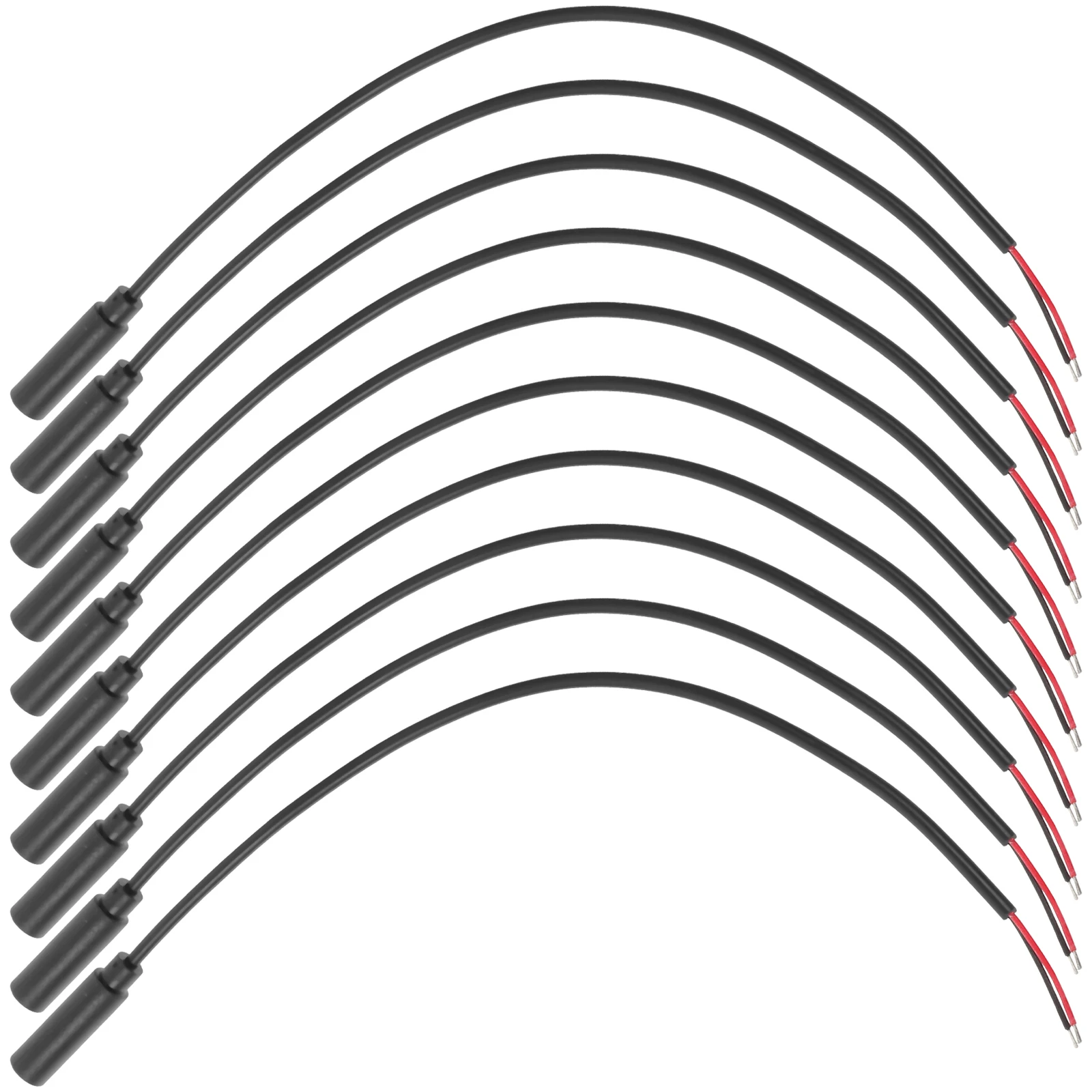 

10pcs Audio Line Stereo Jack Cables Aux Ends Female Headphone Plug Wire Mono Bare 3.5mm Female Plug Audio Cable Durable Repair