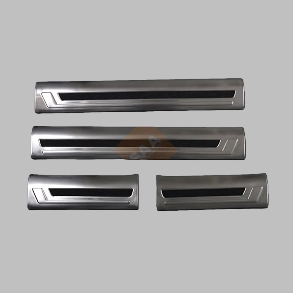 4 Stuks Rvs Auto Instaplijsten Cover Voor 2019-2021 Toyota Rav4 XA50 Instaplijsten ​ Chrome Auto Styling Accessoires Stickers