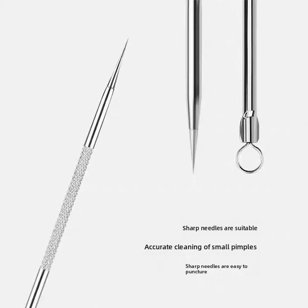 1 stücke Edelstahl Akne Entfernung Nadeln Quetschen Pickel Mitesser Entferner Reiniger Gesicht Hautpflege Schönheit Kosmetische Werkzeuge