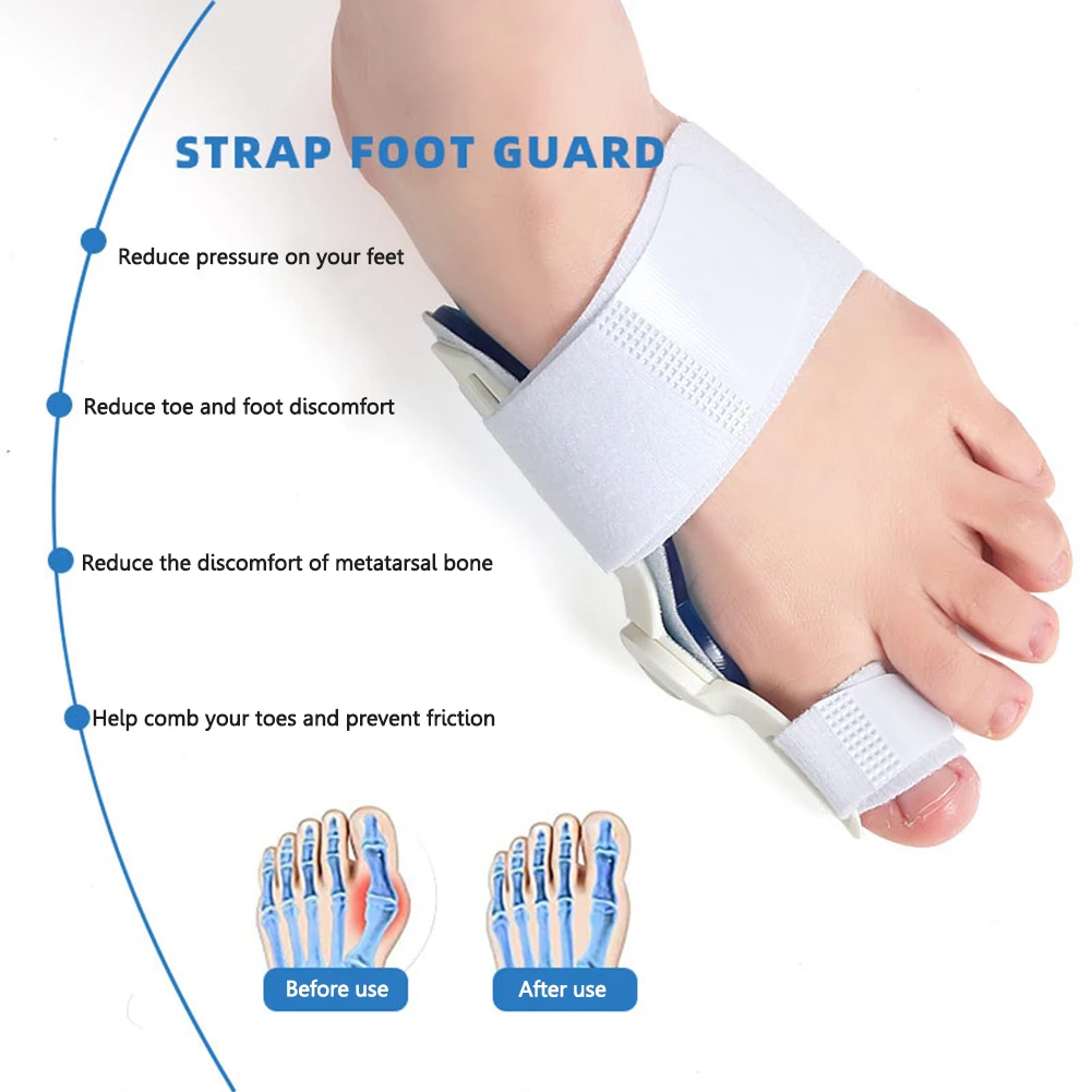 Orthopedic Bunion Toe Straightener for Women Men Adjustable Bunion Splint Toe Stretcher for Big Toe Bunion Relief