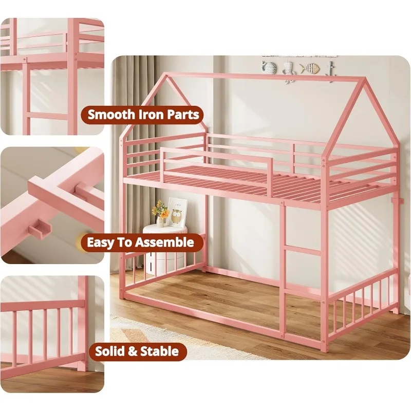 Pink House Bunk Bed 5