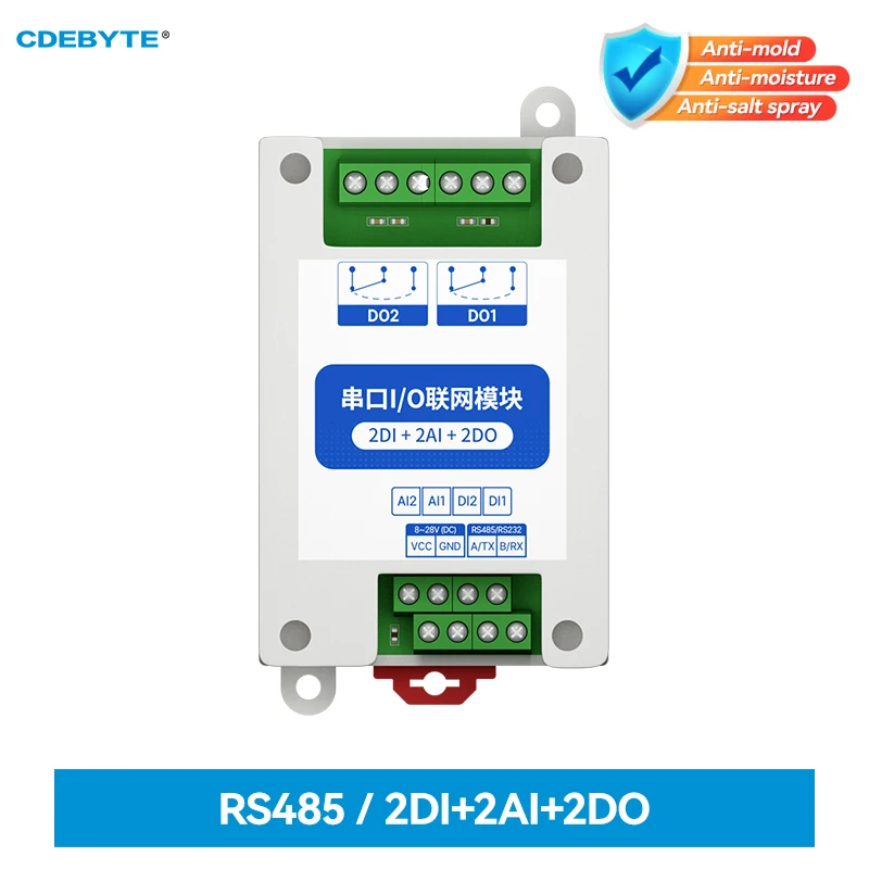 

RS485 2DI+2AI+2DO MA01-AACX2220 ModBus RTU I/O Network Modules with Serial Port for PLC/Touch Display 2 Switch Output Watchdog