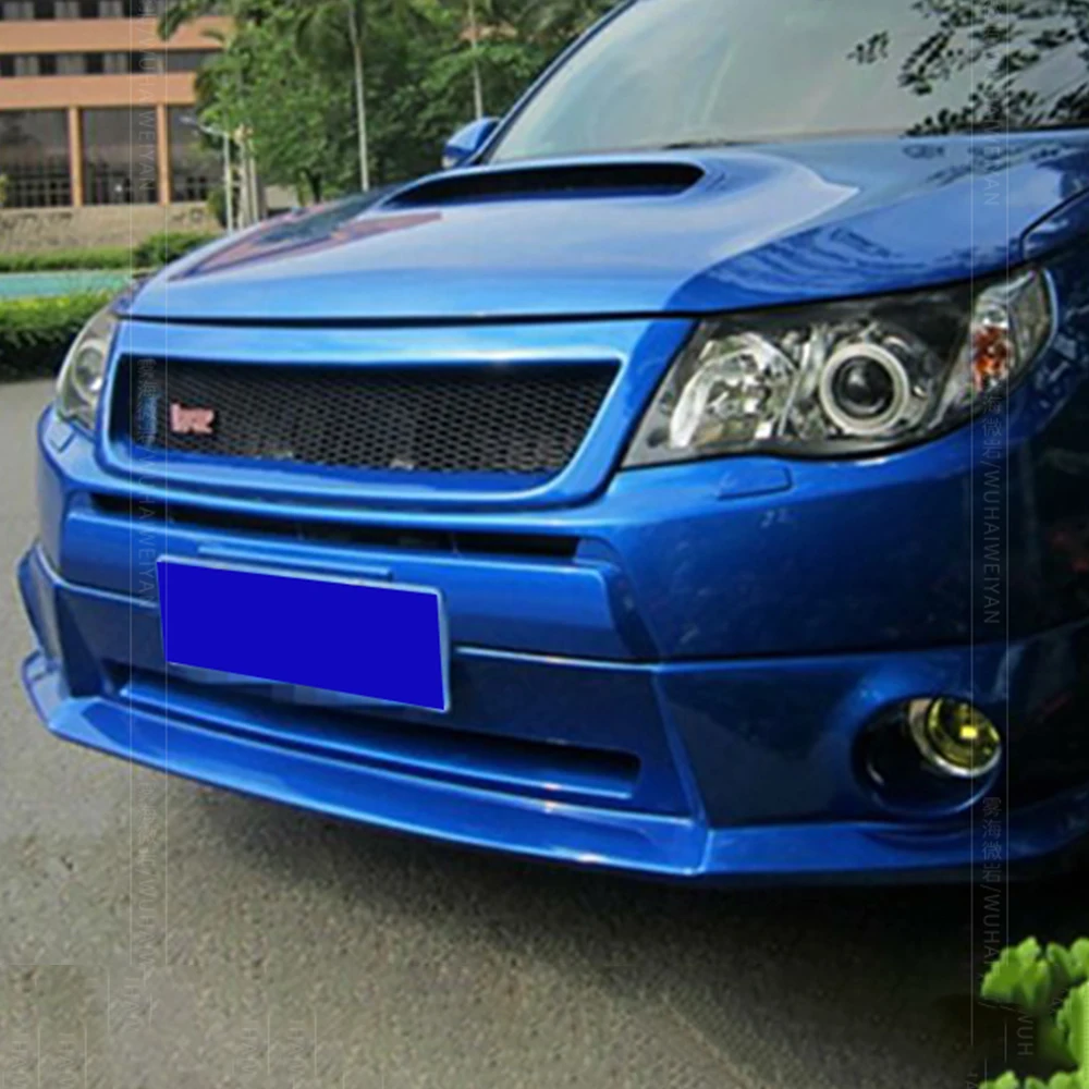 For Subaru Forester 2009 2010 2011 2012 Front Bumper Mesh Grille Sti Tuning Upgrade Racing Grille Cover Bodykit Accessories