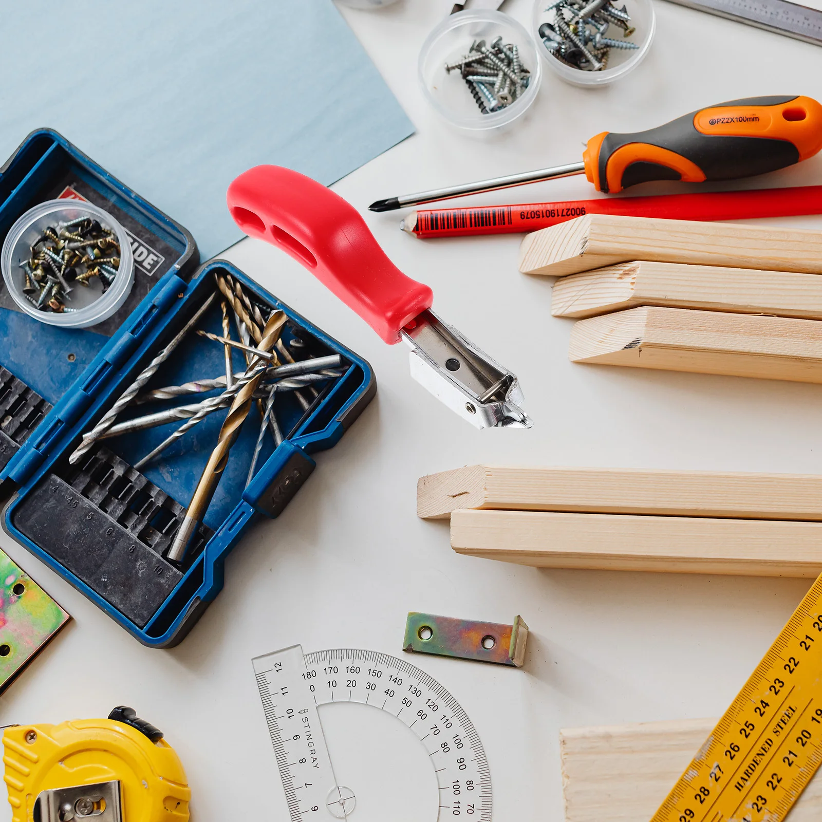 2 قطعة مزيل التيلة اليدوي الثقيلة تك مجتذب للوحات الخشبية إطارات الصور تفكيك يده التيلة مجتذب أداة #5