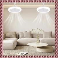Ceiling Fans With Remote Control And Light Lamp Fan E27 Converter Base LED Lamp Fan For Bedroom Living Room