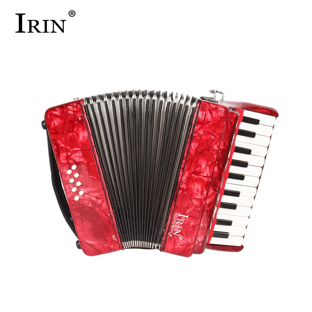 IRIN AR-80 Accordion 22 Keys 8 Bass Celluloid Accordion Professional Keyboard Instruments Accordion For Teaching/Performance