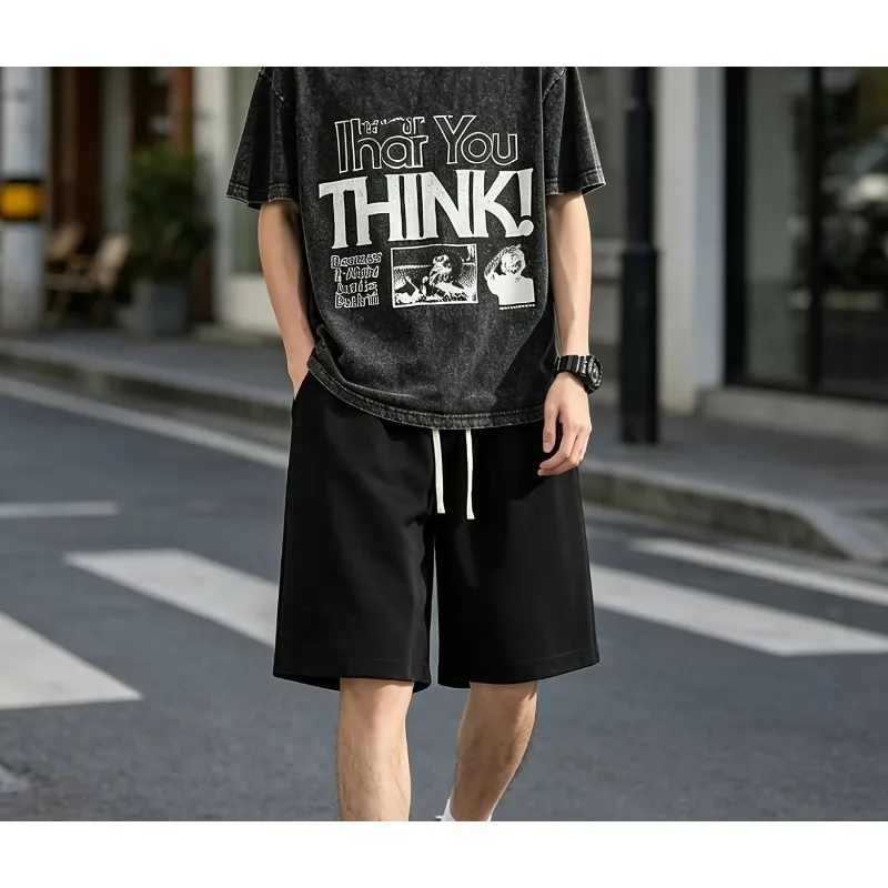 Summer Men's Minimalist Casual Shorts American Sports Pants Fitness Casual Unisex Summer New Style