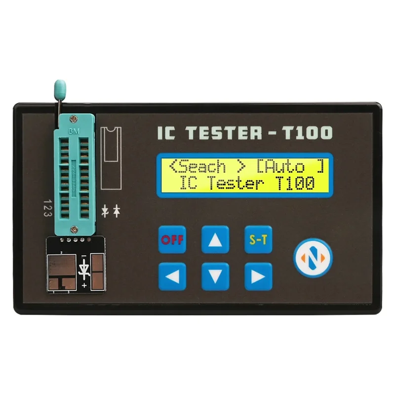 

Premium LED Integrated Circuit Tester Handheld Rechargeable Transistor Digital IC Chip Detector With 2 Bases