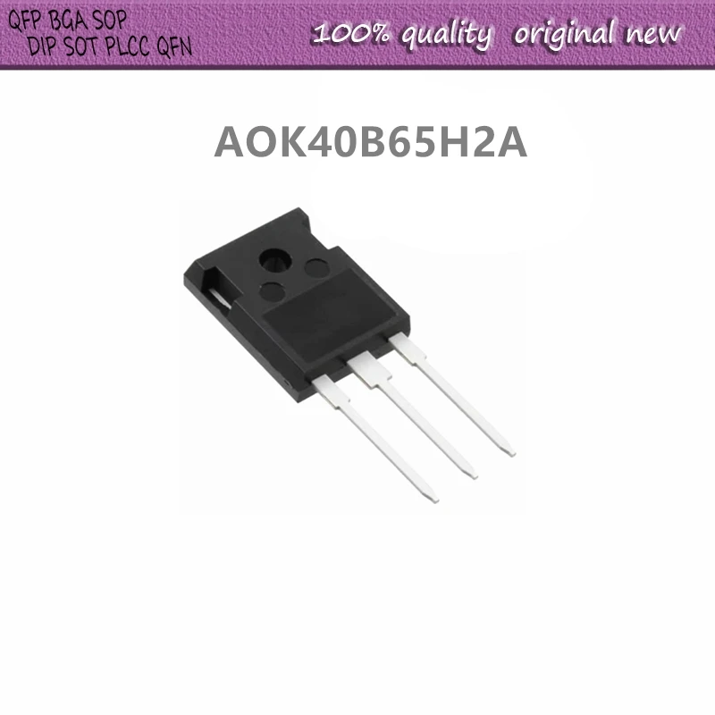 

10Pcs/Lot AOK40B65H2A K40B65H2A A0K40B65H2A TO-247