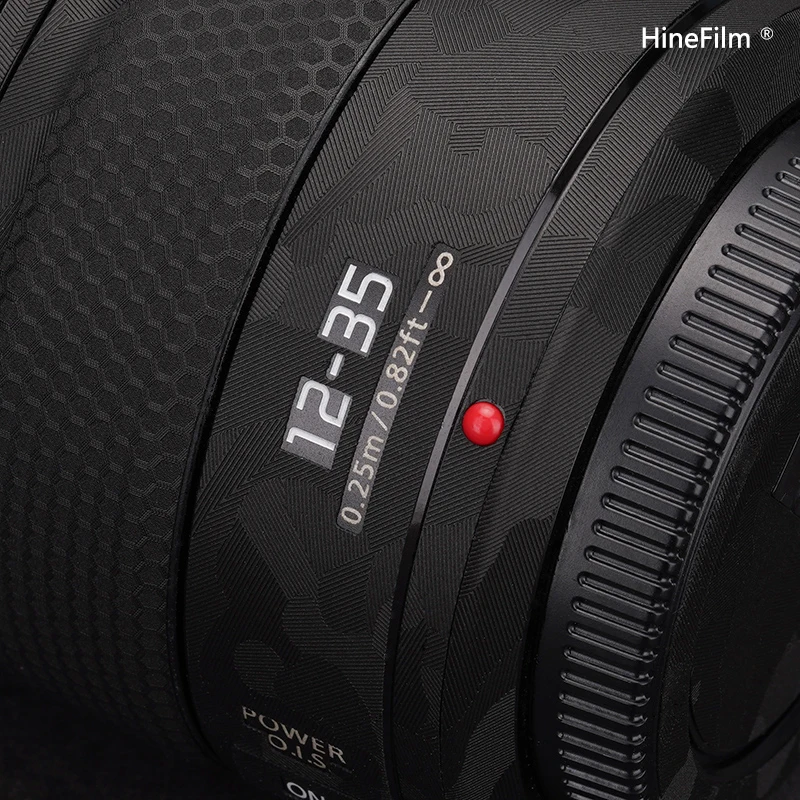 HSA12035GK II Decal Da Bọc Dành Cho Máy Ảnh Panasonic Lumix G X Vario 12-35Mm F/2.8 II ASPH Điện OIS Ống Kính Dán Màng Bảo Vệ