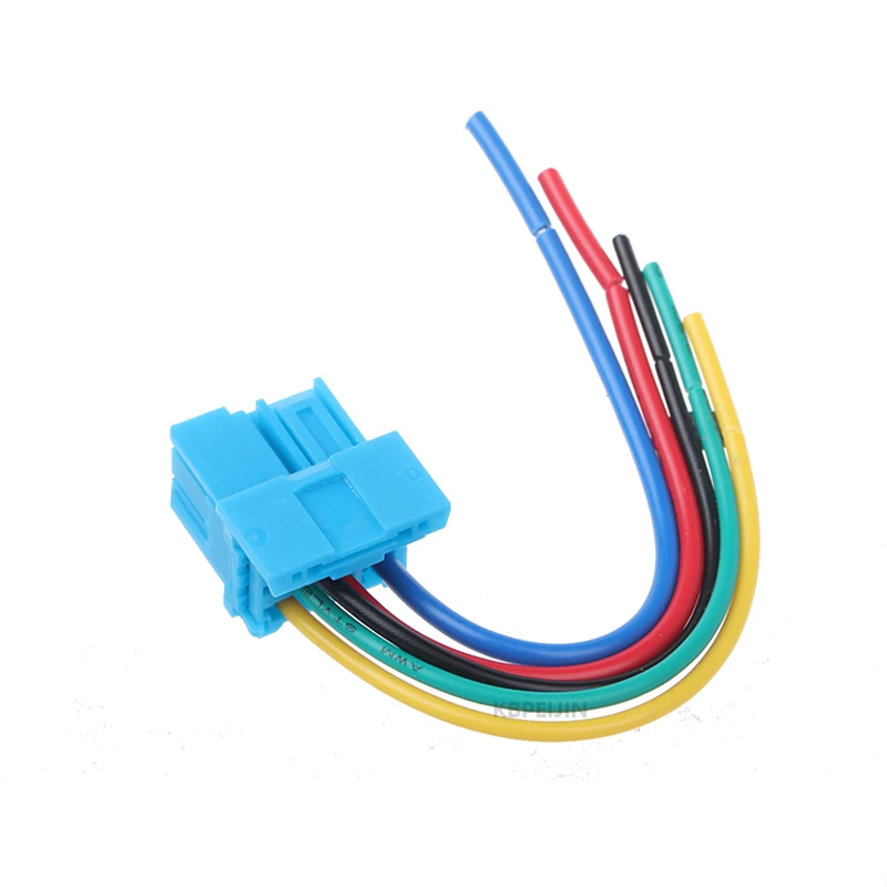 2x For Dongfeng Tianlong Tianjin Car Relay Socket With 5 Wires Connector Wiring Harness Accessories